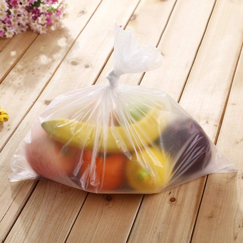 FungLam 14" X 20" Plastic Produce Bag on a Roll, Clear Food Storage Bags for Bread Fruits Vegetable, 350 Bags/Roll - Image 3